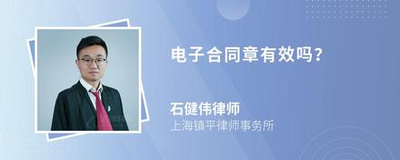 但是这个电子公章没有编号。使用这个公章的合同有效吗？