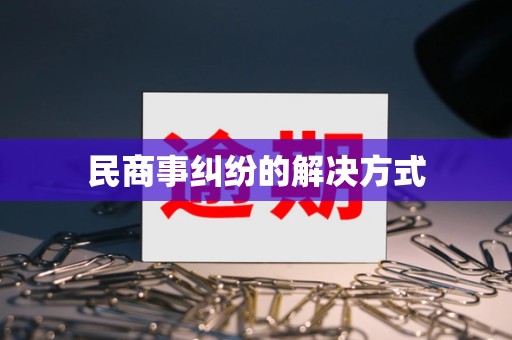 民商事纠纷的解决方式(图6)