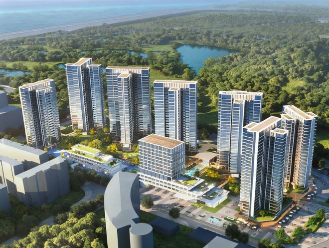 九游体育网站：热搜霸榜红动全城｜碧海玖号花园售楼处臻品人居时代峯层(图4)